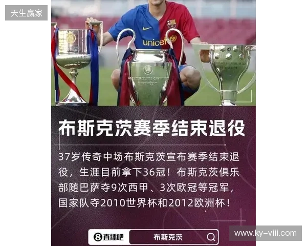 特尔施特根社媒祝贺布斯克茨:以一座冠军结束征程,太棒了